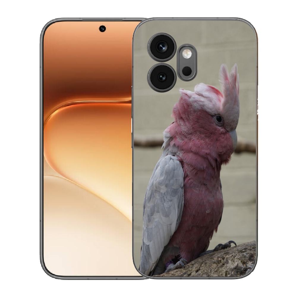 mmCase géltok az Honor 600-hoz – rózsaszín kakadu papagáj