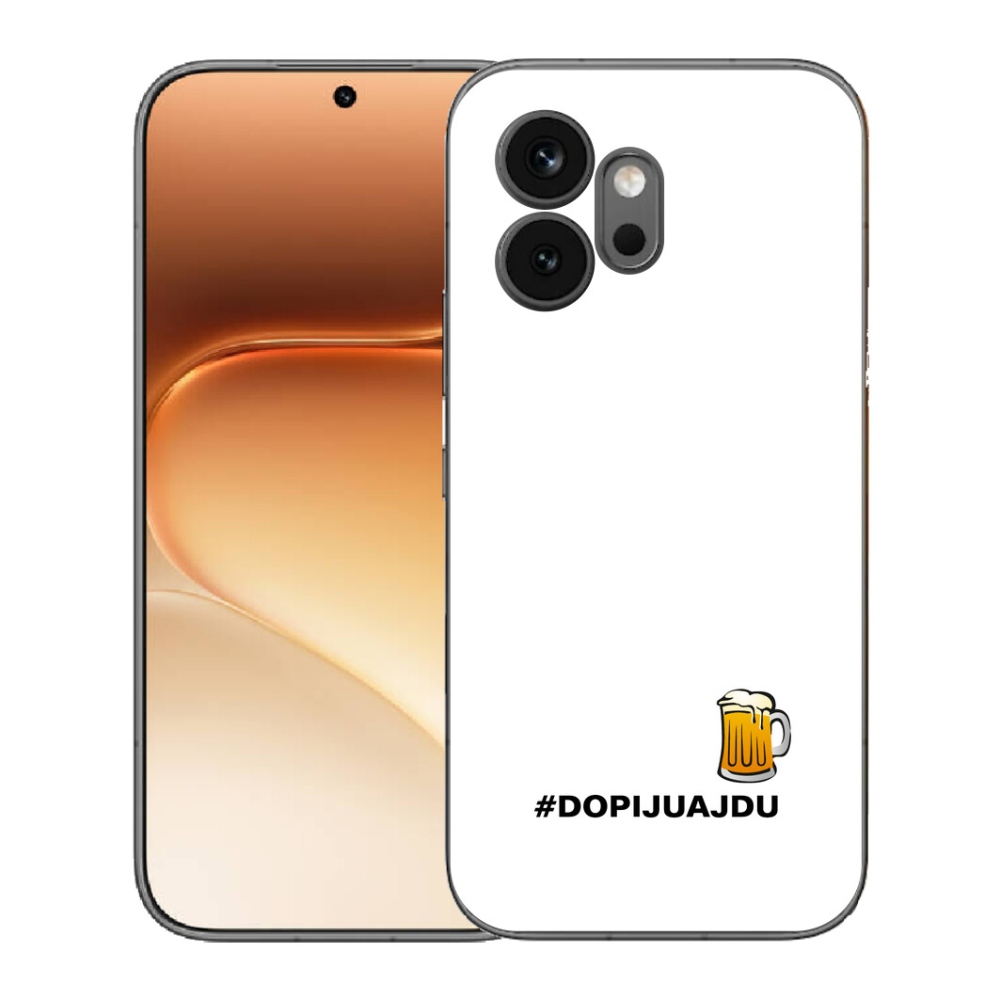 mmCase gél tok az Honor 600-hoz – sörös motívum, 1 db, fehér háttérrel