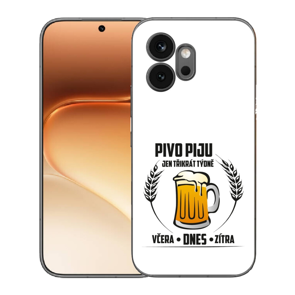 mmCase gél tok az Honor 600-hoz – sörös motívum, fehér háttér