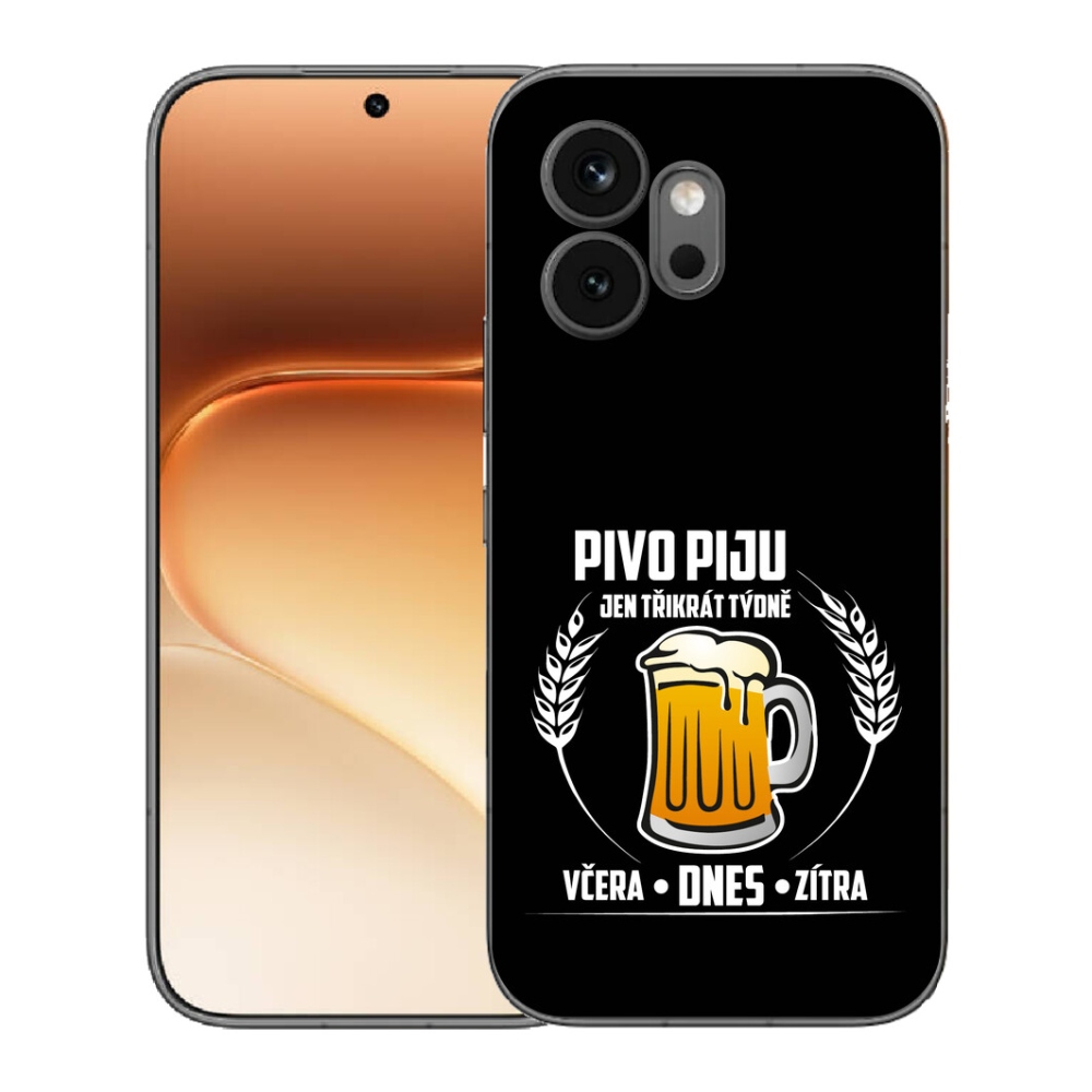 mmCase géltok az Honor 600-hoz – sörös motívum, fekete háttér
