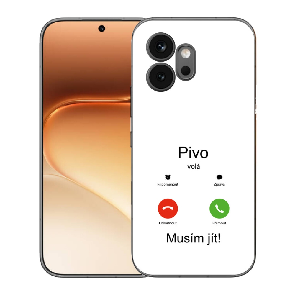 mmCase gél tok az Honor 600-hoz – „A sör hív” fehér háttérrel