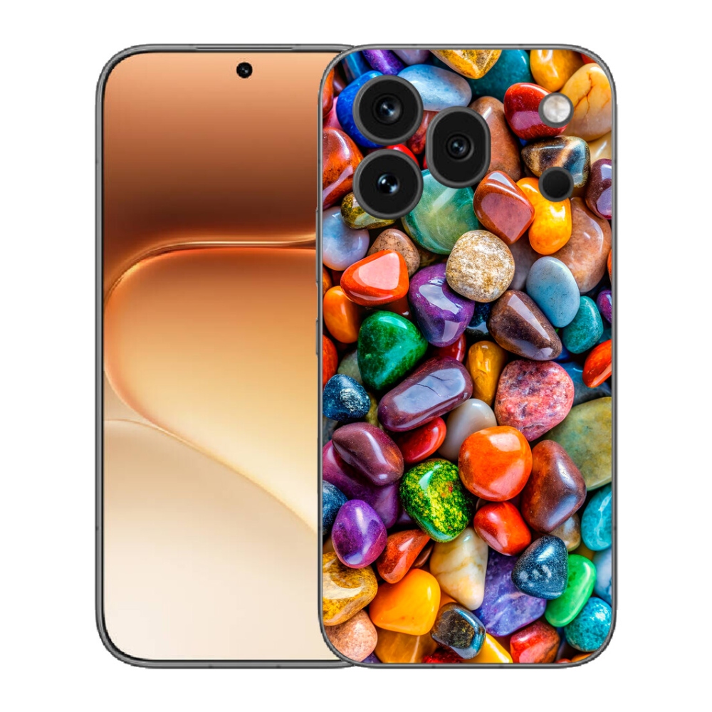 mmCase gél tok az Honor 600 Pro-hoz – színes strasszokkal