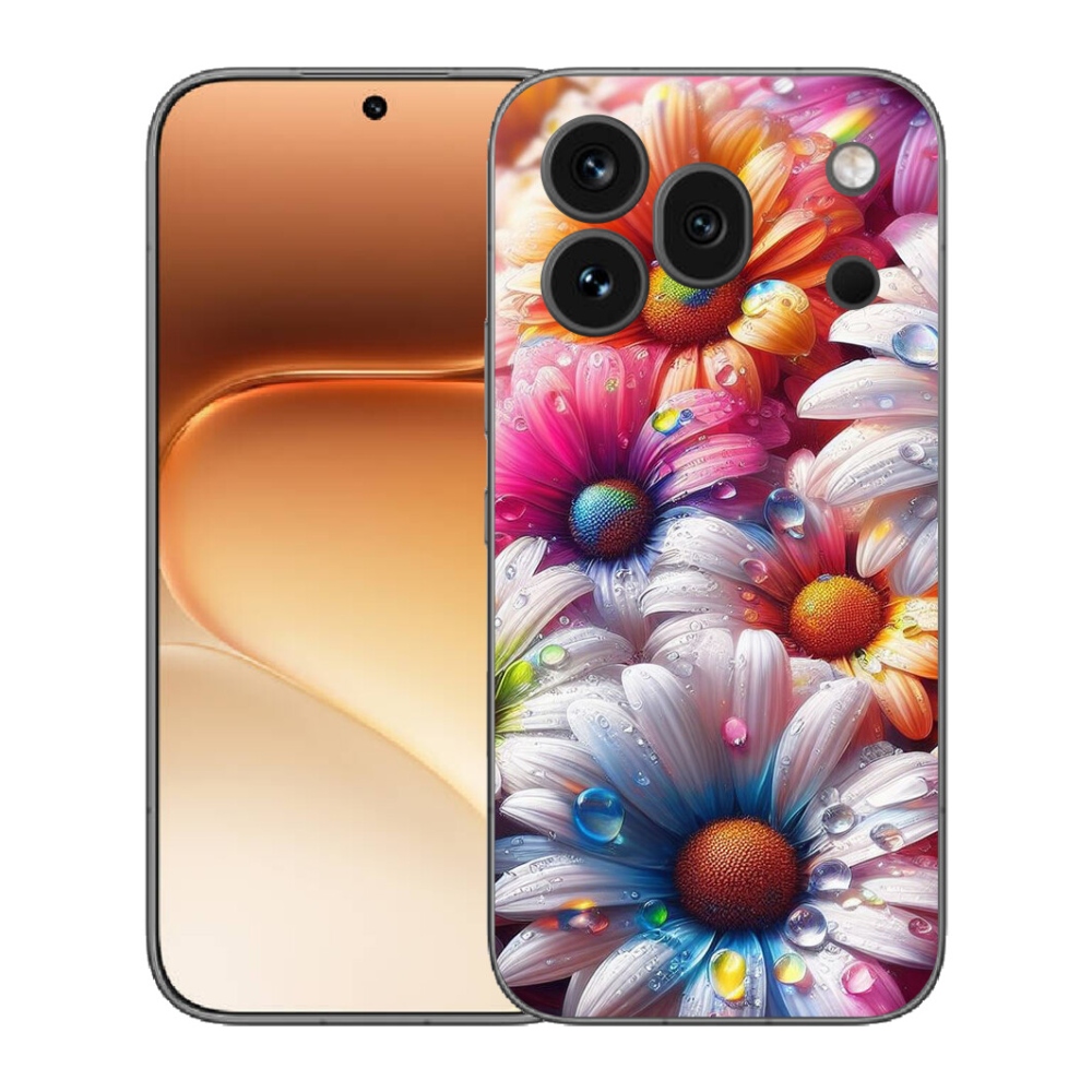 mmCase gélhuzat az Honor 600 Pro-hoz – színes margaréták