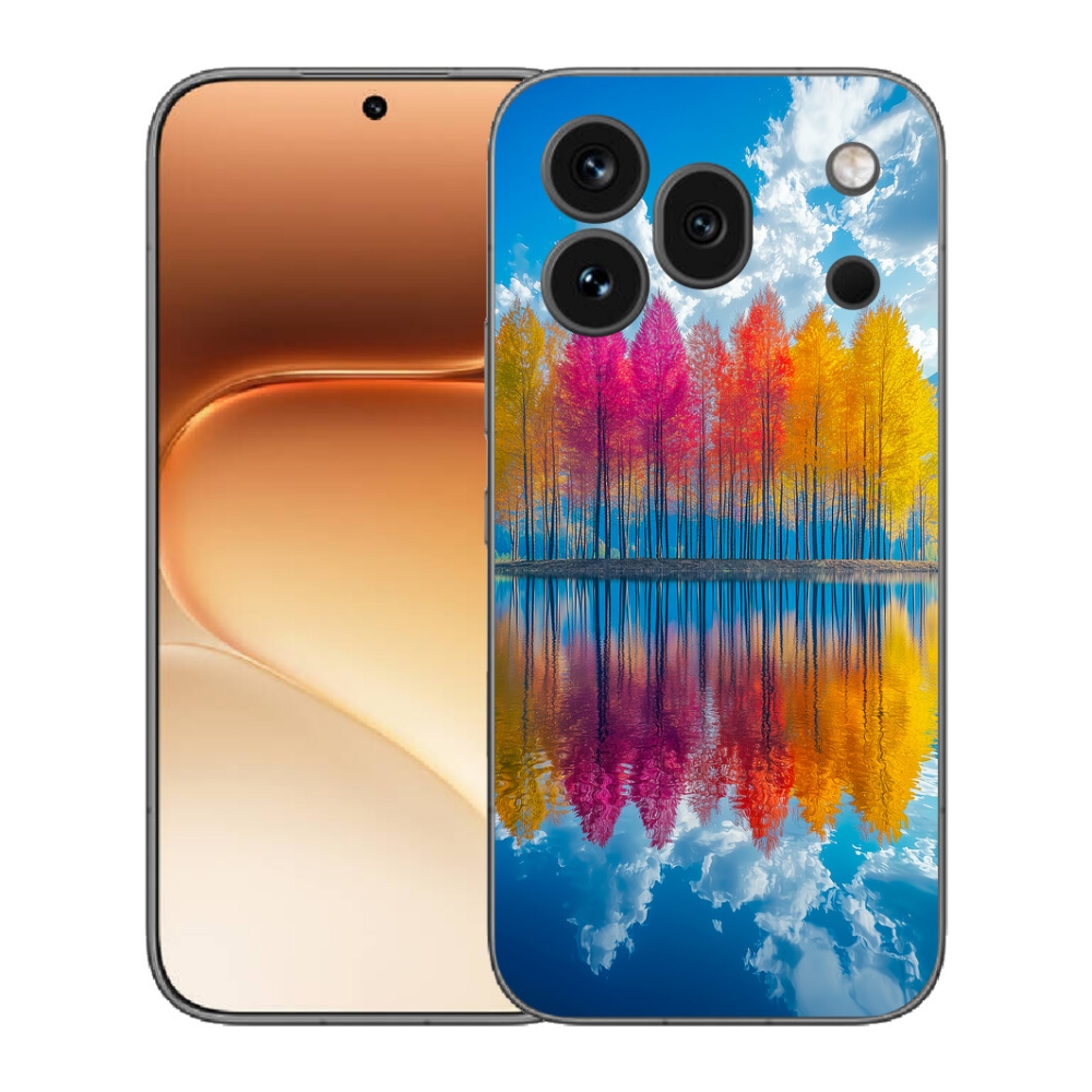 mmCase gél tok az Honor 600 Pro-hoz – színes fák