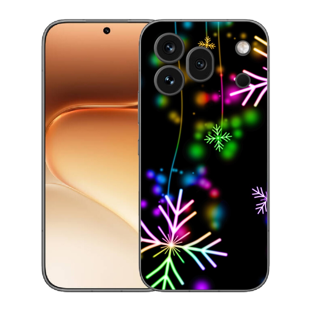 mmCase gél tok az Honor 600 Pro-hoz – színes hópelyhek