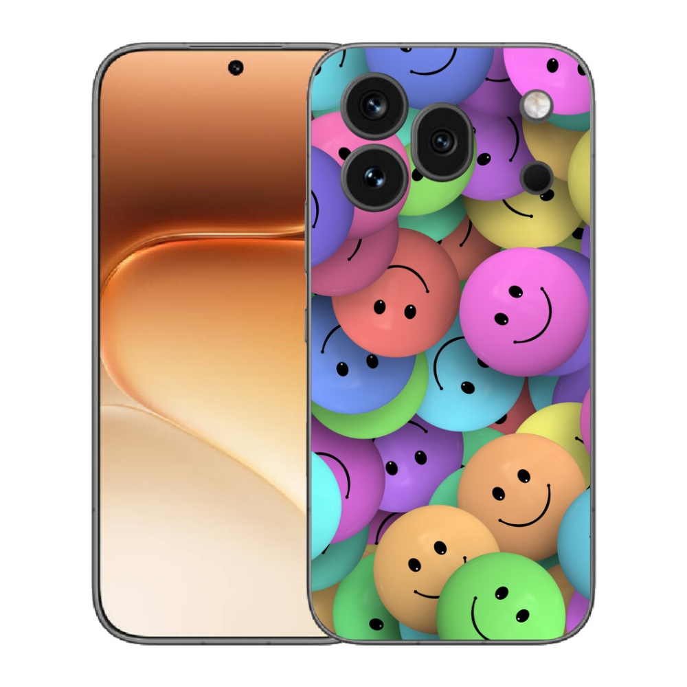 mmCase gél tok az Honor 600 Pro-hoz – színes smiley-k