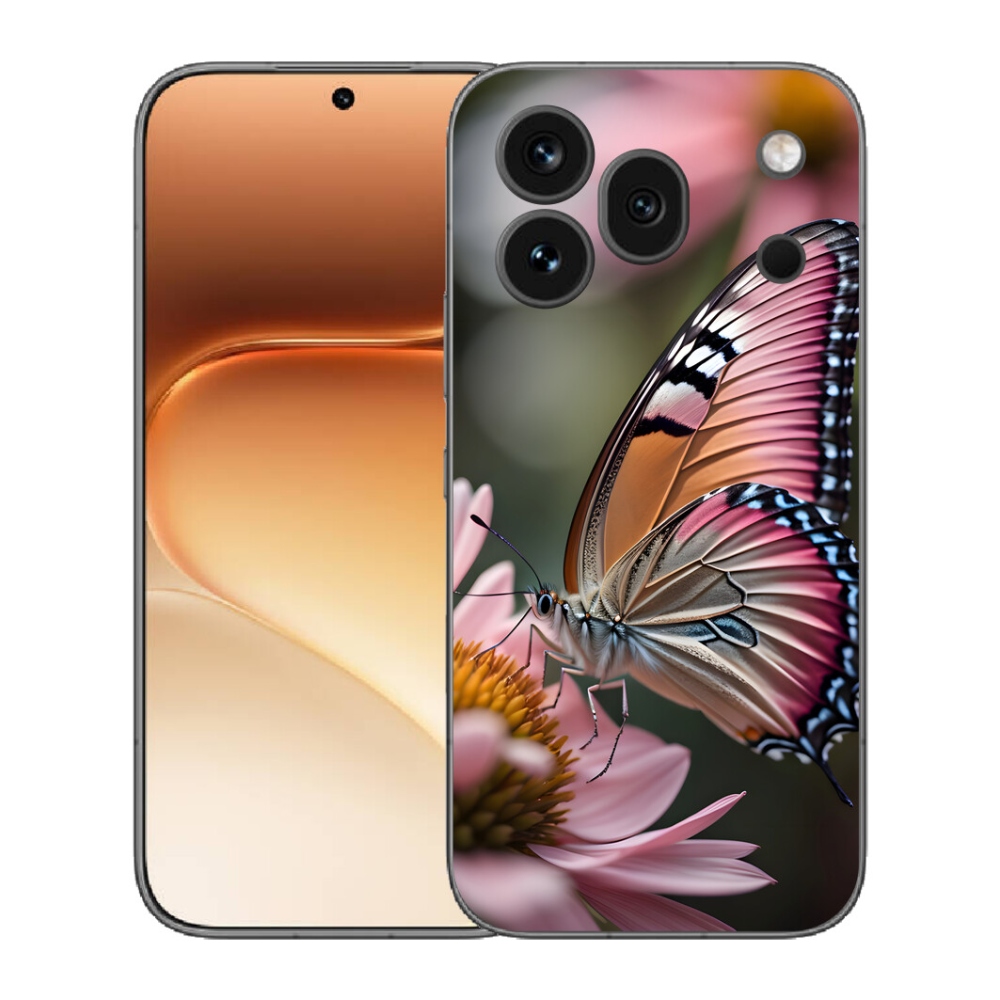 mmCase gél tok az Honor 600 Pro-hoz – színes pillangó