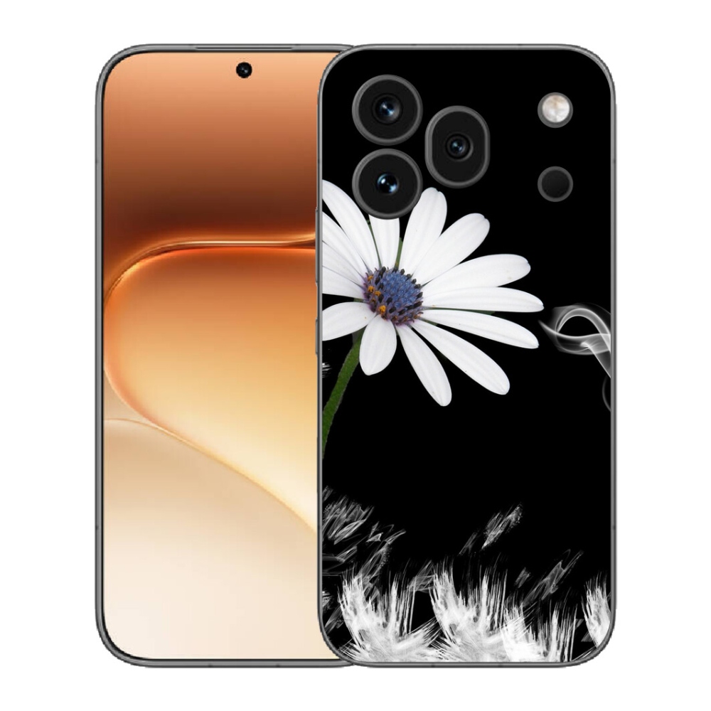 mmCase gél tok az Honor 600 Pro-hoz – fehér virág