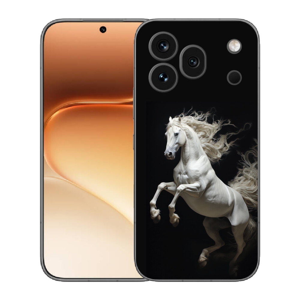 mmCase gélhuzat az Honor 600 Pro-hoz – fehér ló 4