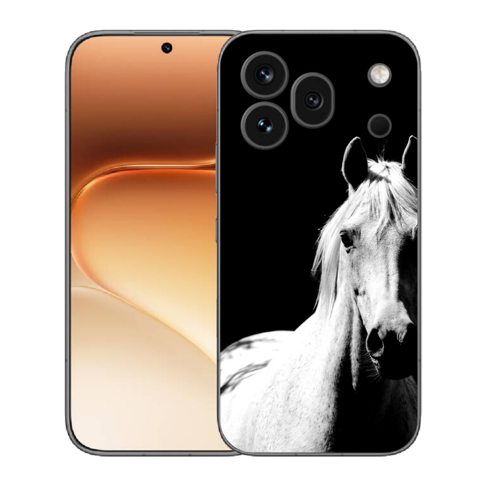 mmCase gél tok az Honor 600 Pro-hoz – fehér ló 5