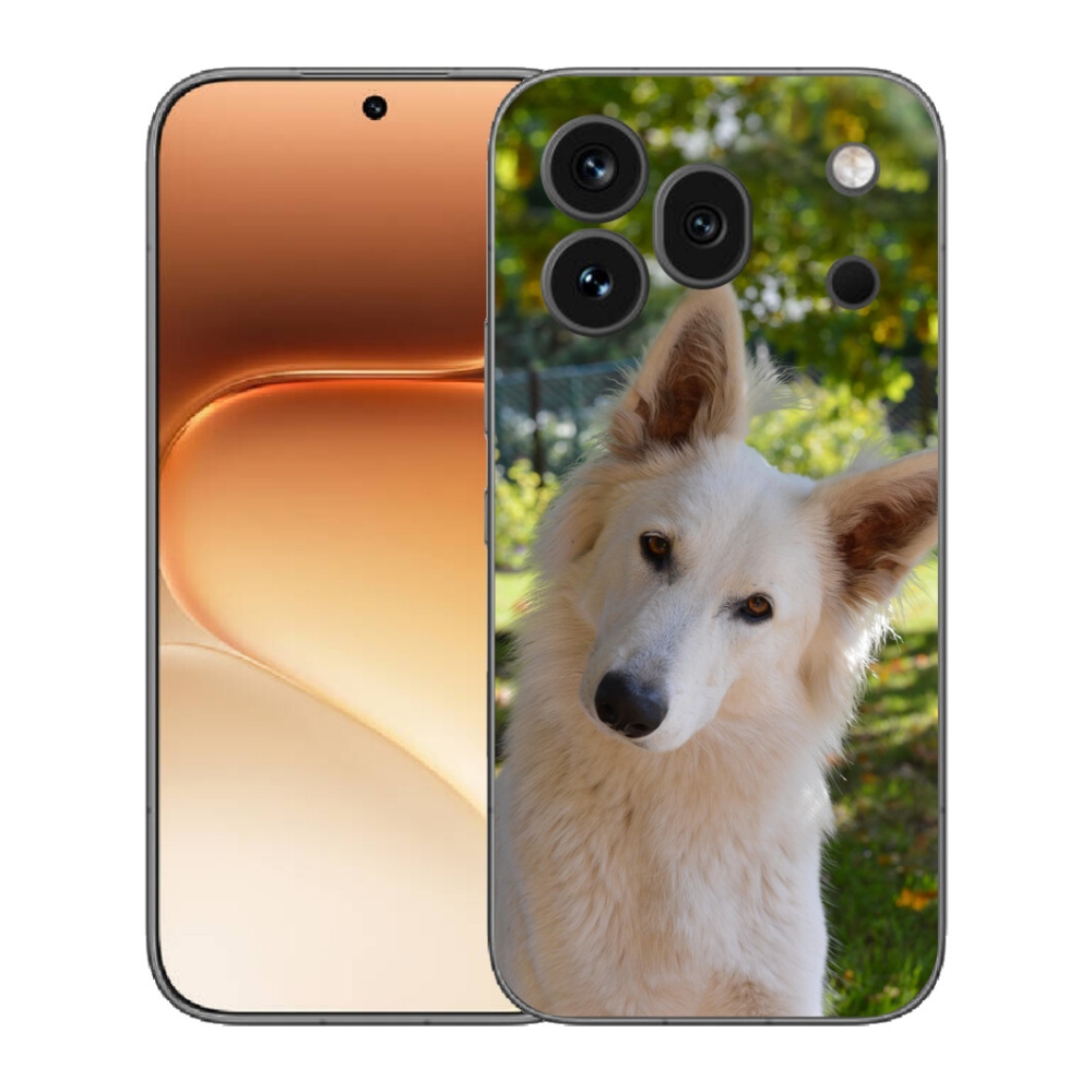 mmCase gél tok az Honor 600 Pro-hoz – fehér svájci juhászkutya 1