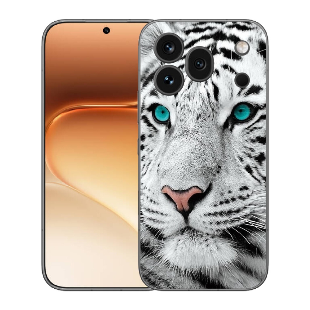 mmCase gél tok az Honor 600 Pro-hoz – fehér tigris