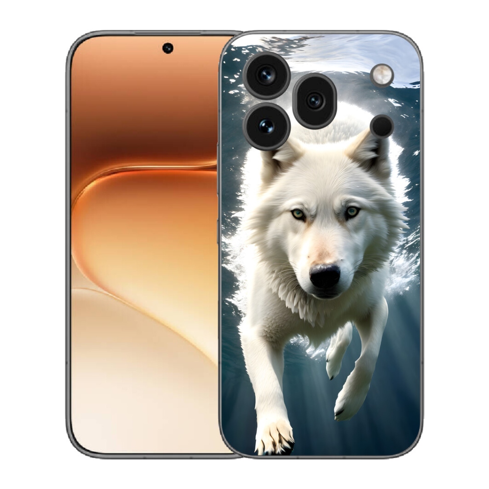 mmCase gél tok az Honor 600 Pro-hoz – fehér farkas