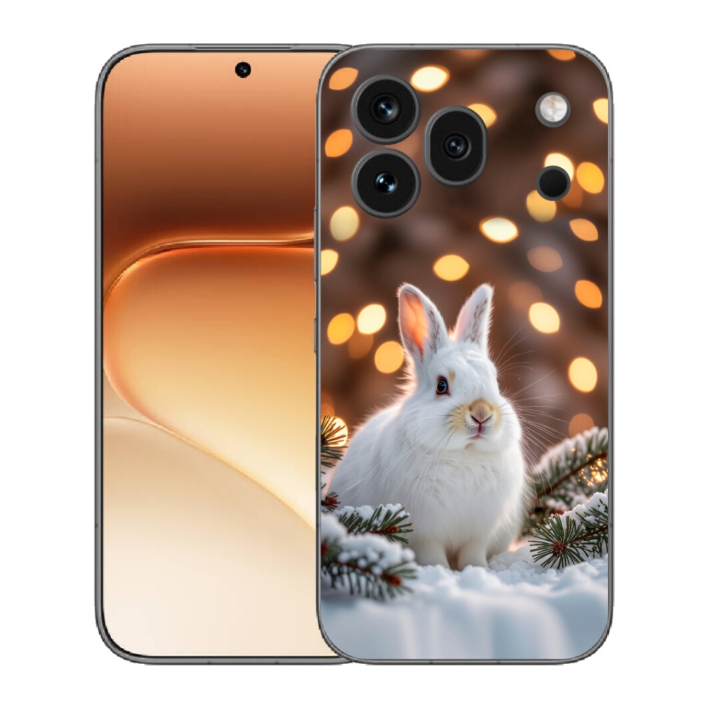 mmCase gél tok az Honor 600 Pro-hoz – fehér nyúl