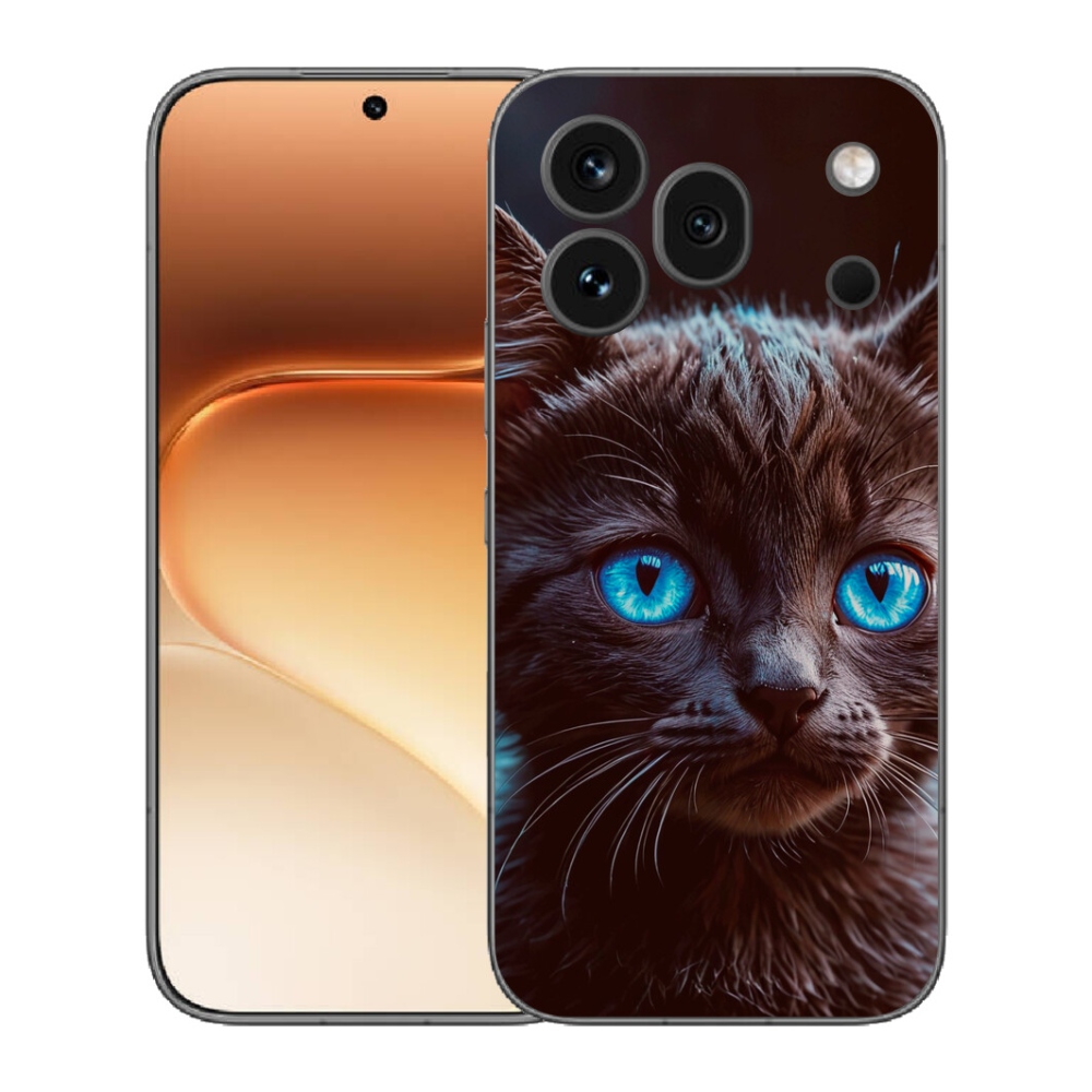 mmCase gél tok az Honor 600 Pro-hoz – fekete cica 2