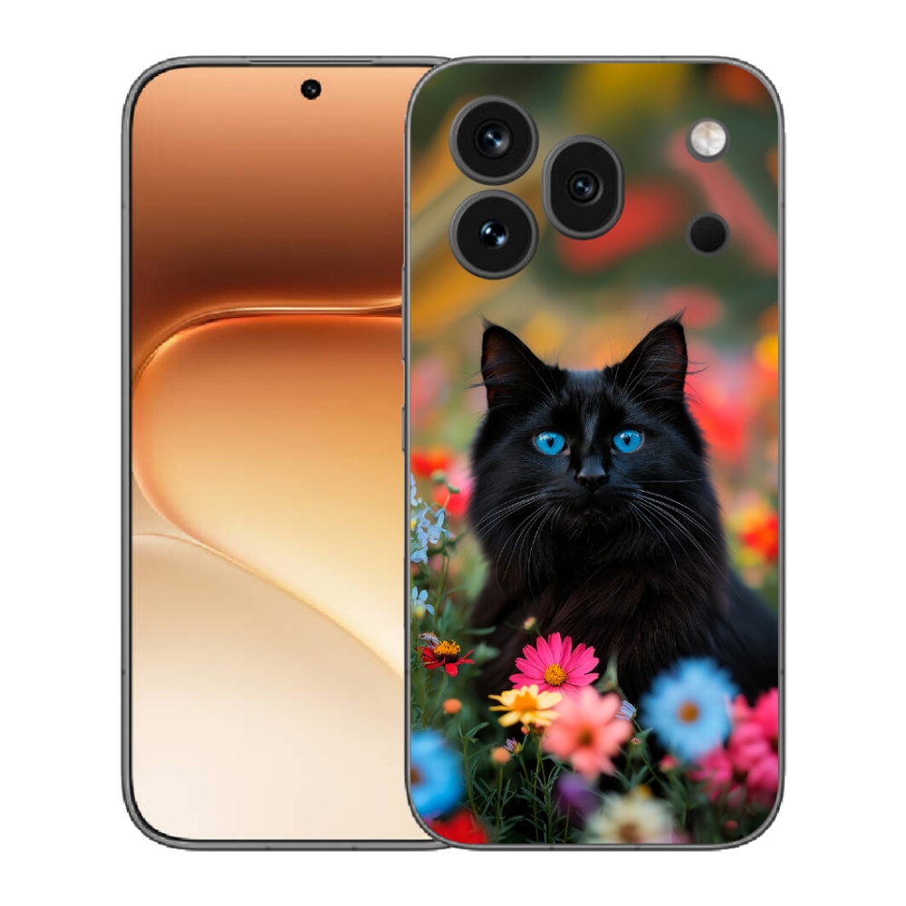 mmCase gél tok az Honor 600 Pro-hoz – fekete cica 4