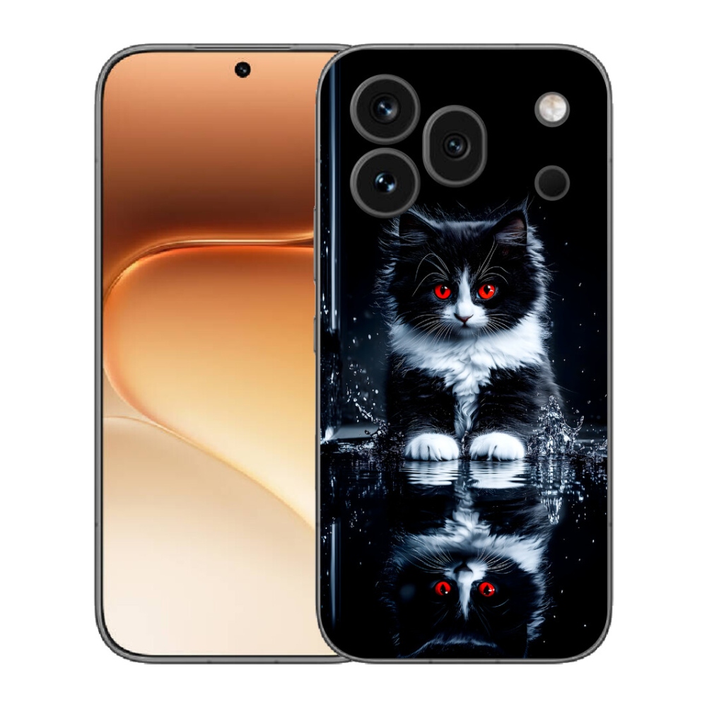mmCase gél tok az Honor 600 Pro-hoz – fekete-fehér cica