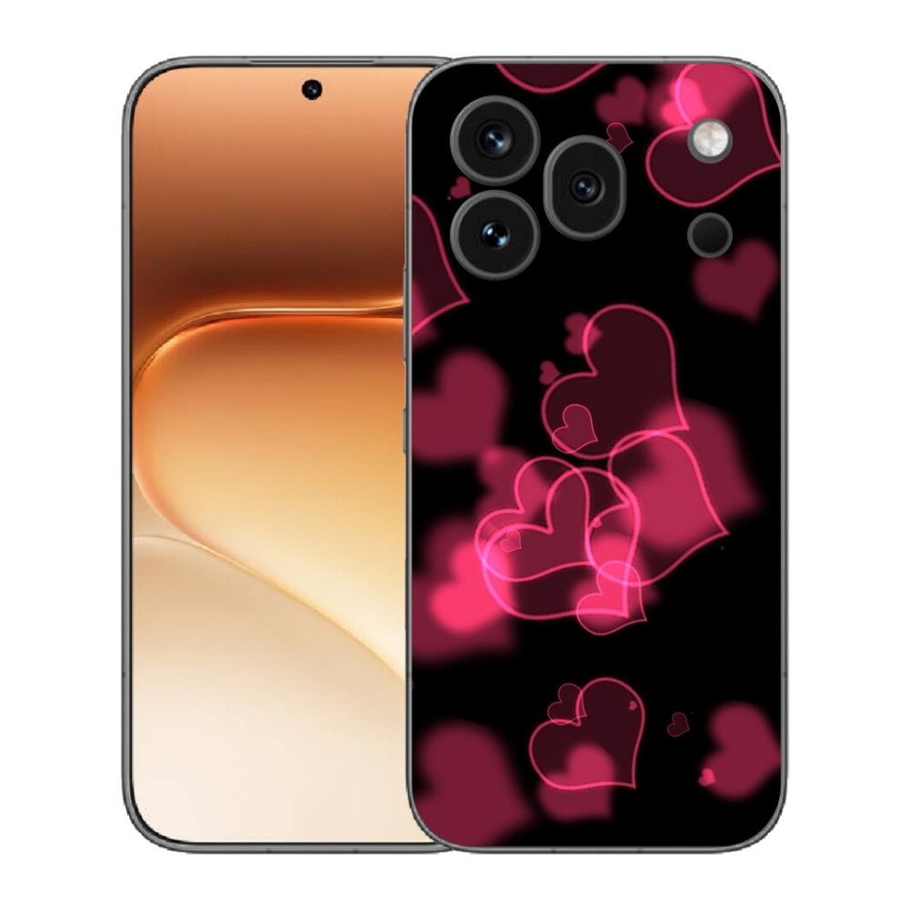 mmCase gél tok az Honor 600 Pro-hoz – piros szívek