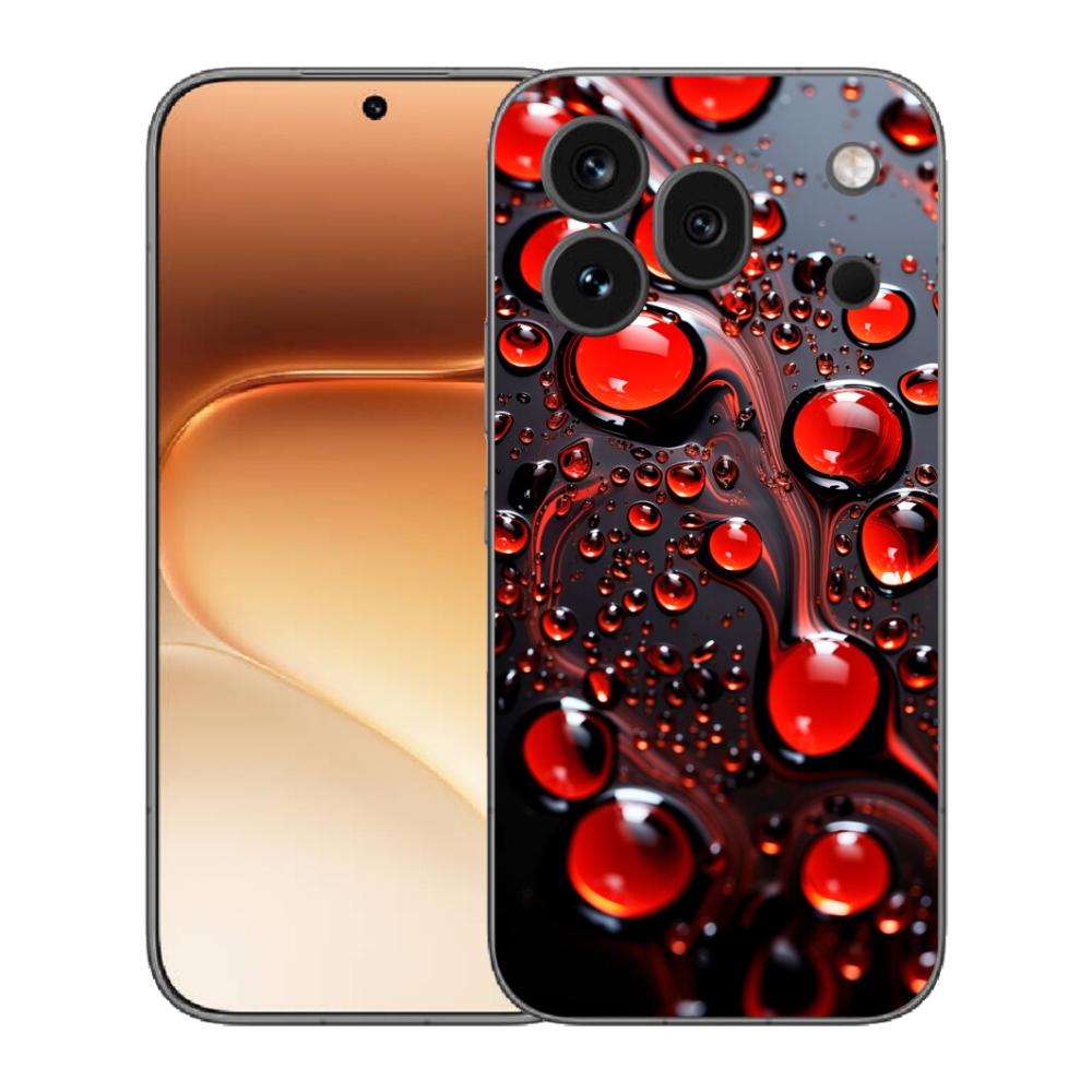 mmCase gél tok az Honor 600 Pro-hoz – piros cseppek 2
