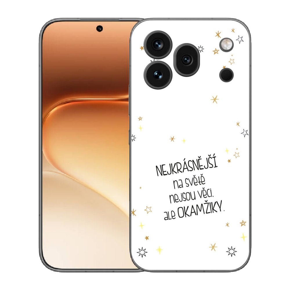 mmCase gél tok az Honor 600 Pro-hoz – idézet 4 fehér háttérrel