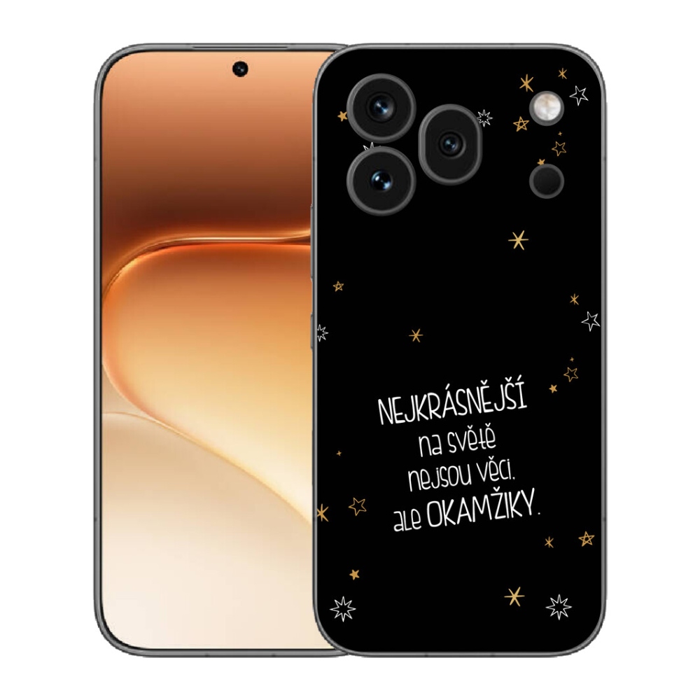 mmCase gél tok az Honor 600 Pro-hoz – idézet 4, fekete háttérrel