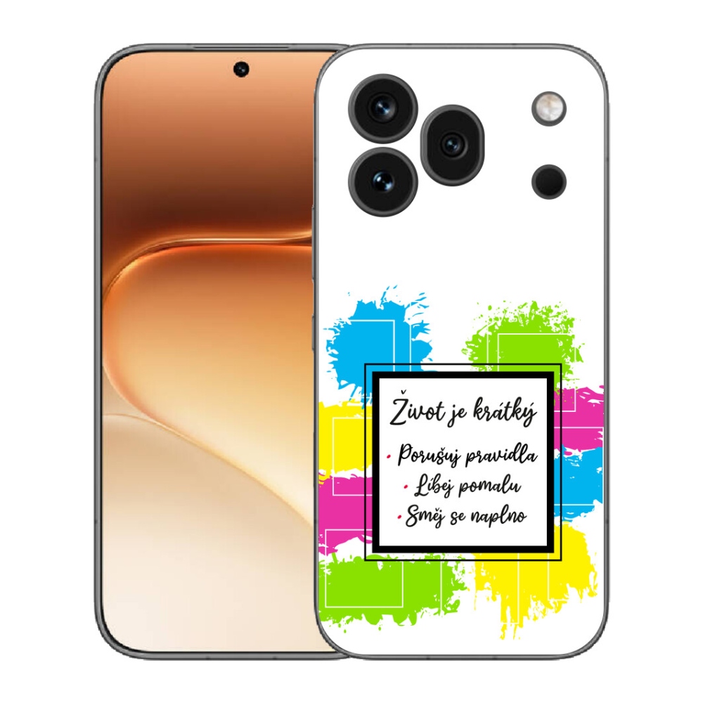 mmCase gél tok az Honor 600 Pro-hoz – idézet 5 fehér háttérrel