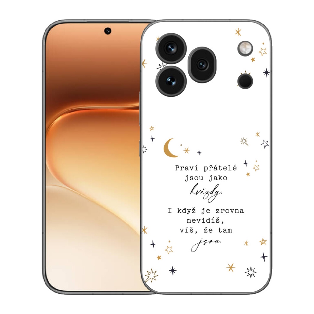 mmCase gél tok az Honor 600 Pro-hoz – idézet 6 fehér háttérrel