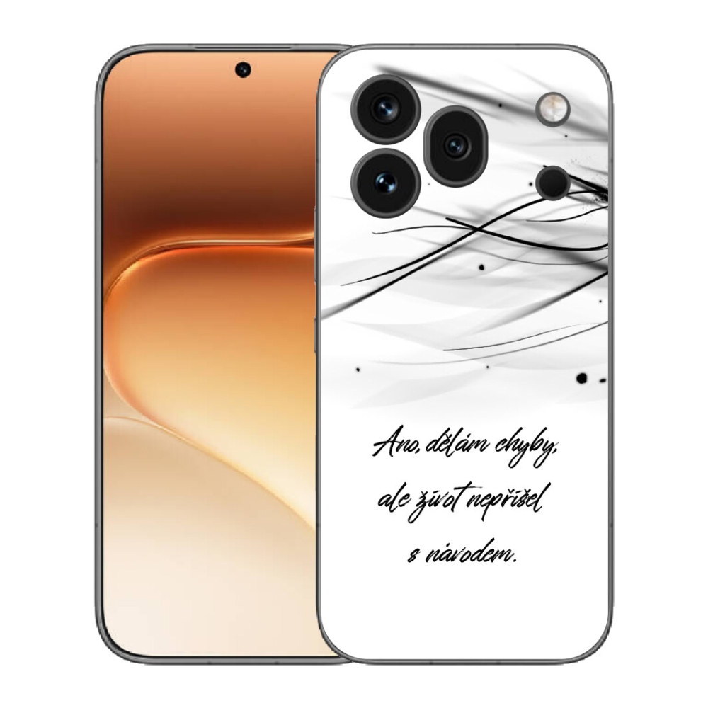 mmCase gél tok az Honor 600 Pro-hoz – idézet fehér háttérrel