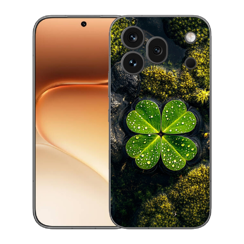 mmCase gélhuzat az Honor 600 Pro-hoz – négylevelű lóhere