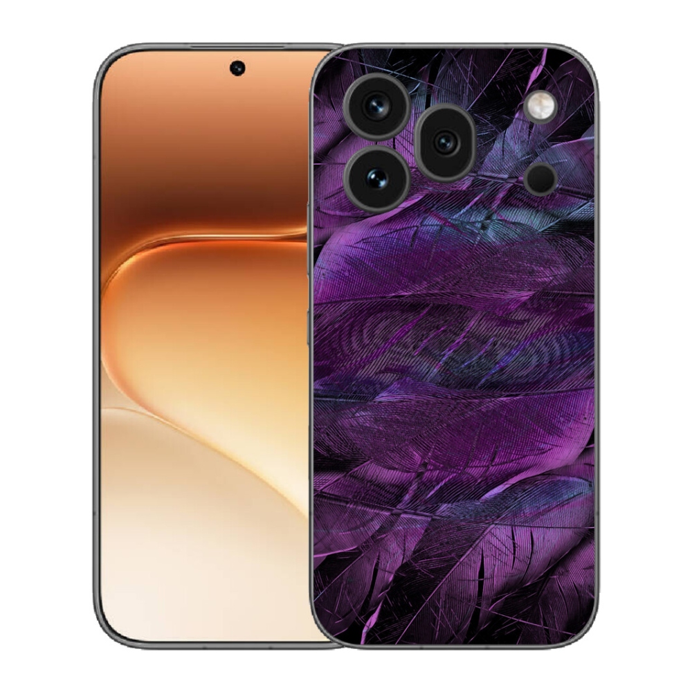 mmCase gél tok az Honor 600 Pro-hoz – lila tollak