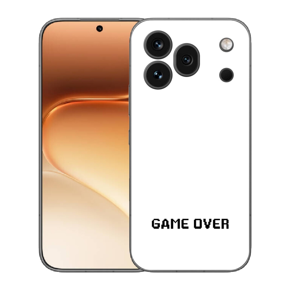 mmCase gél tok az Honor 600 Pro-hoz – „Game Over” fehér háttérrel
