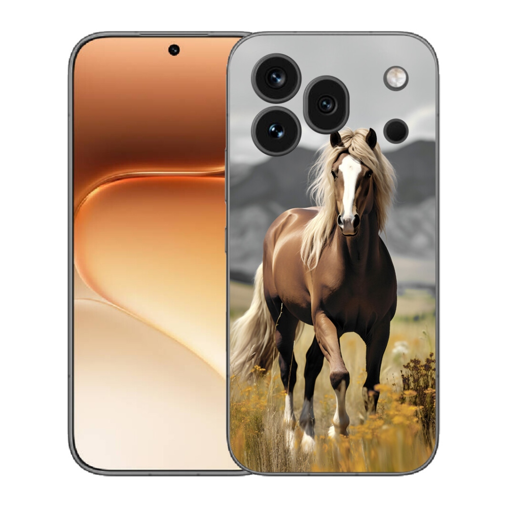 mmCase gél tok az Honor 600 Pro-hoz – barna ló 1