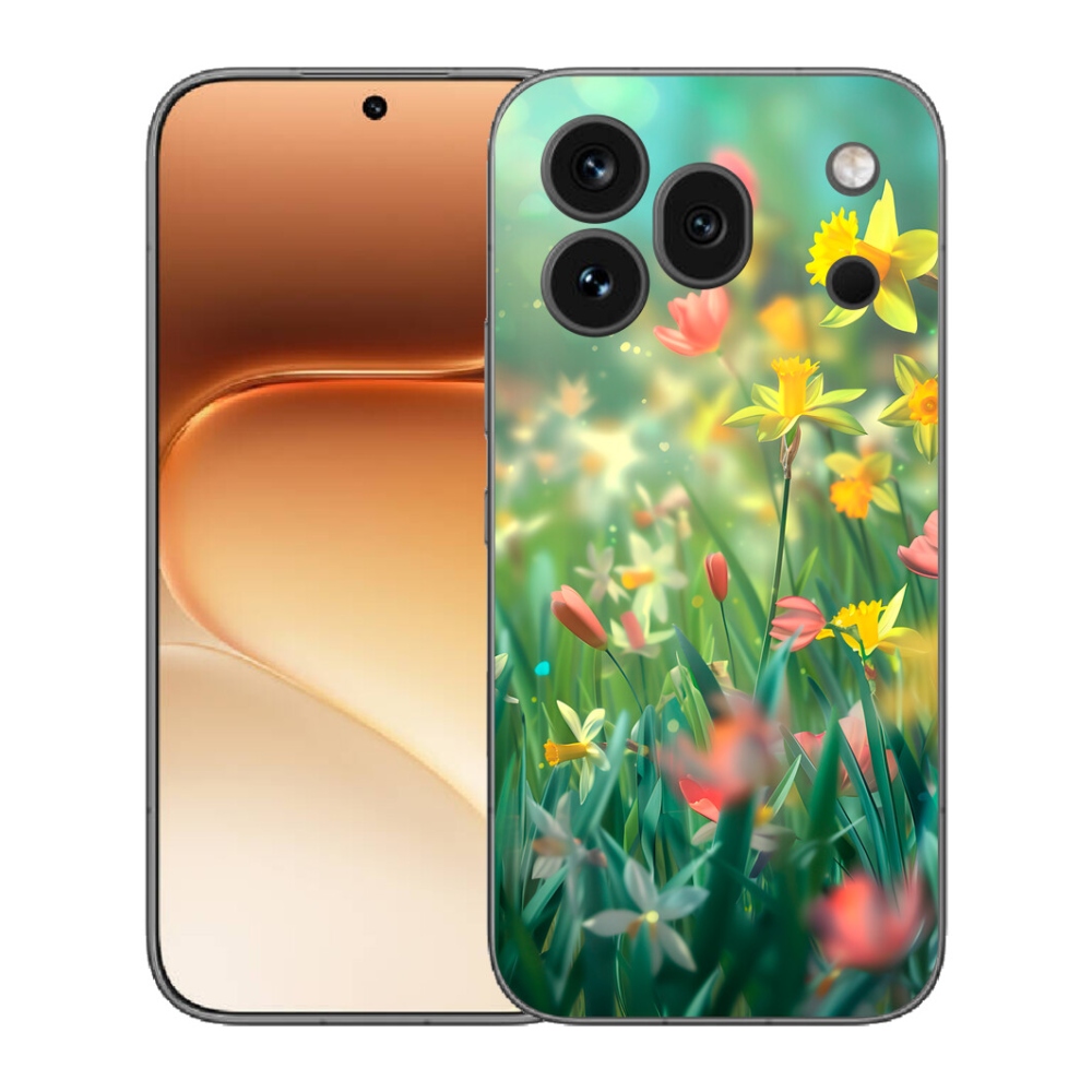 mmCase gél tok az Honor 600 Pro-hoz – tavaszi virágok