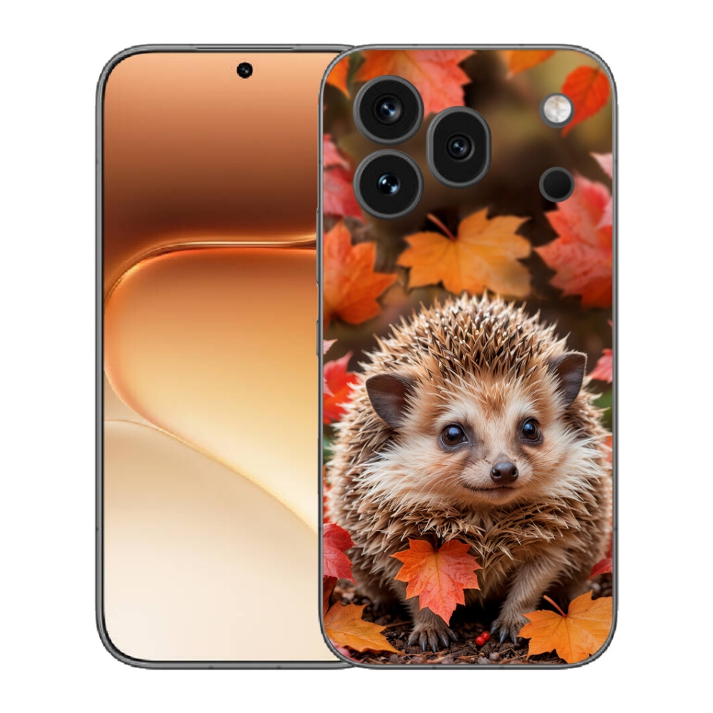 mmCase gél tok az Honor 600 Pro-hoz – sün a levelek között