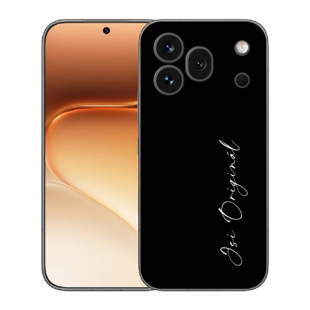 mmCase gél tok az Honor 600 Pro-hoz – eredeti, fekete háttérrel