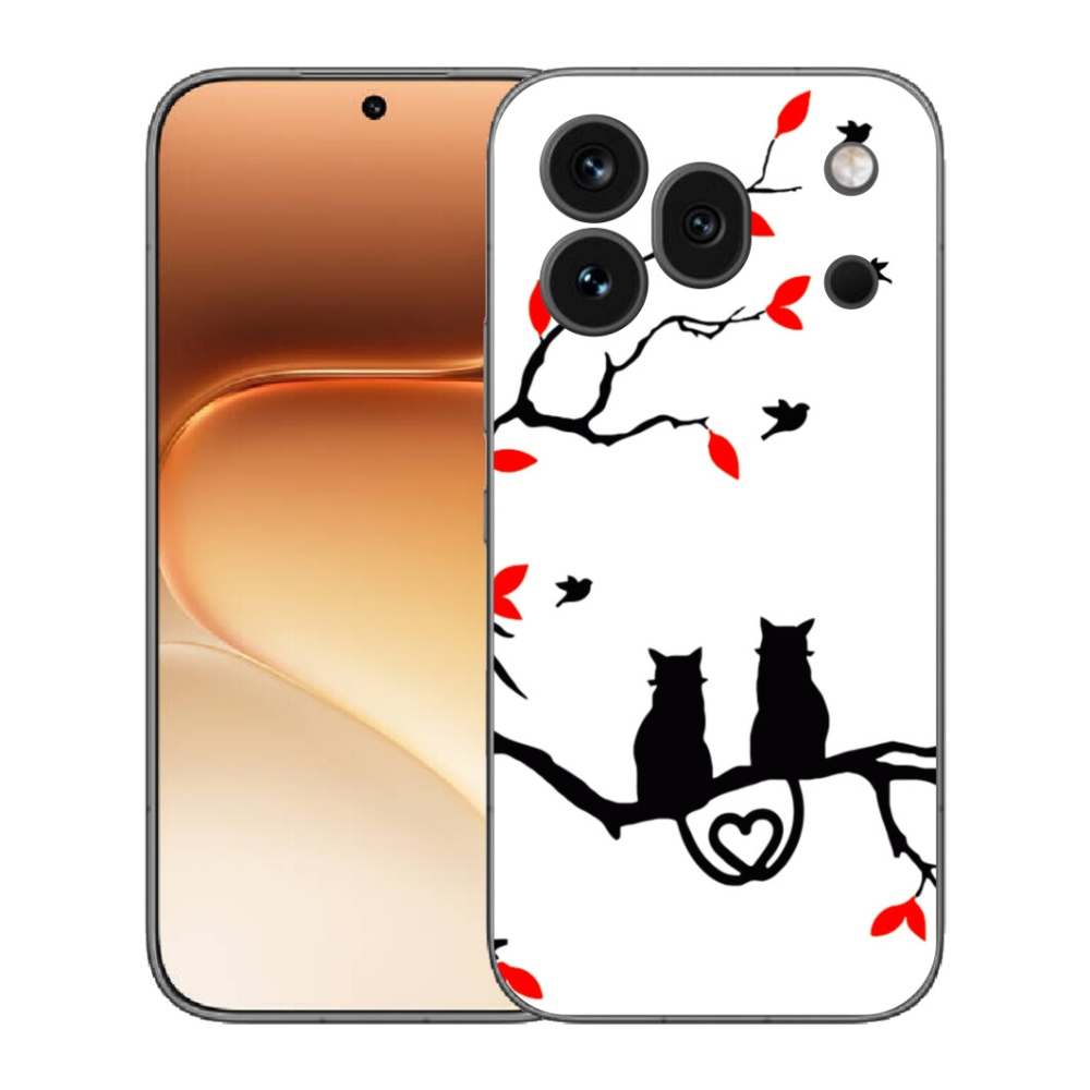 mmCase gél tok az Honor 600 Pro-hoz – macskás szerelem