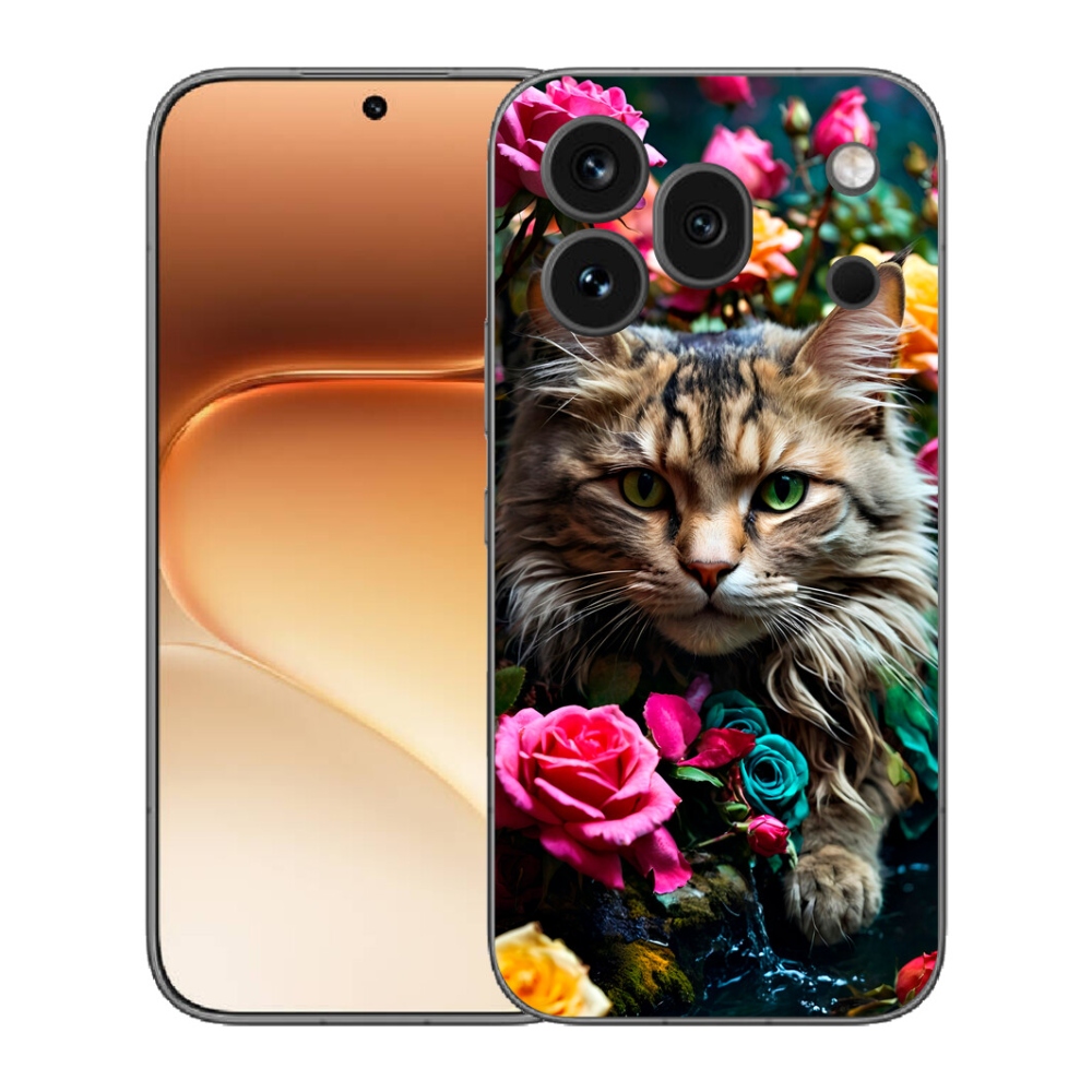 mmCase gél tok az Honor 600 Pro-hoz – macskás mintás 2