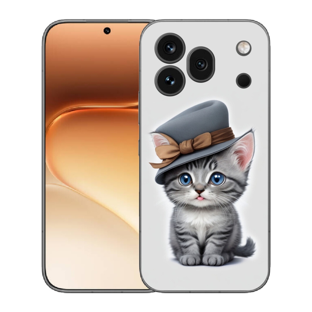 mmCase gél tok az Honor 600 Pro-hoz – kalapos cica