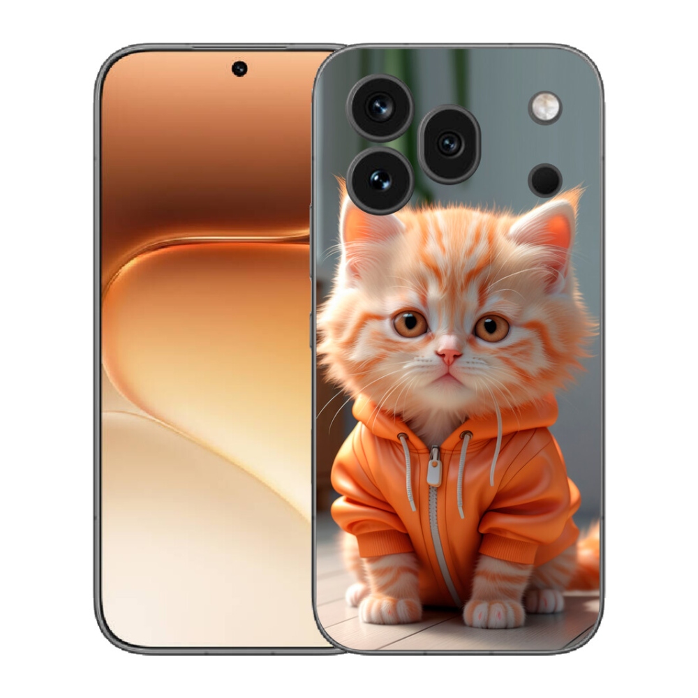 mmCase gélhuzat az Honor 600 Pro-hoz – pulóveres cica