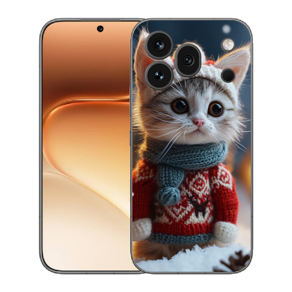 mmCase gél tok az Honor 600 Pro-hoz – pulóveres cica