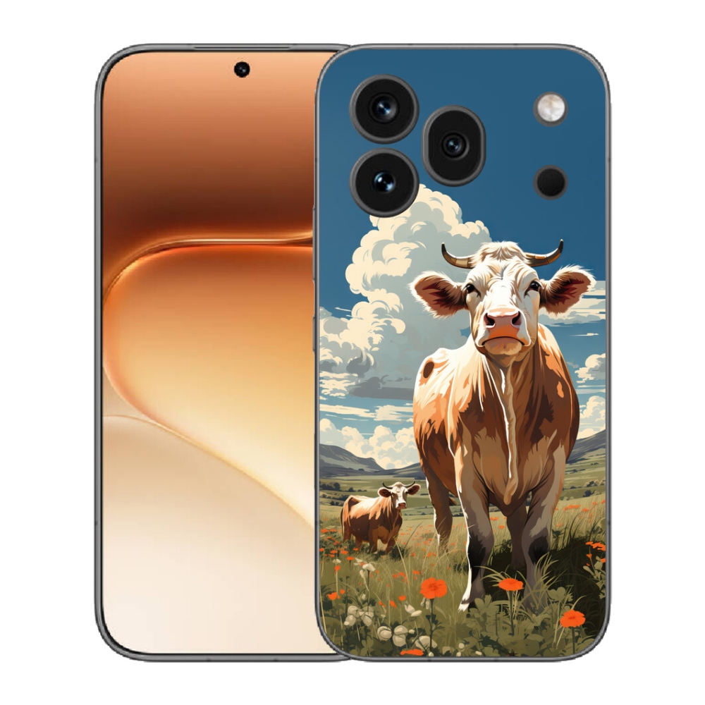mmCase gélhuzat az Honor 600 Pro-hoz – tehenek a réten