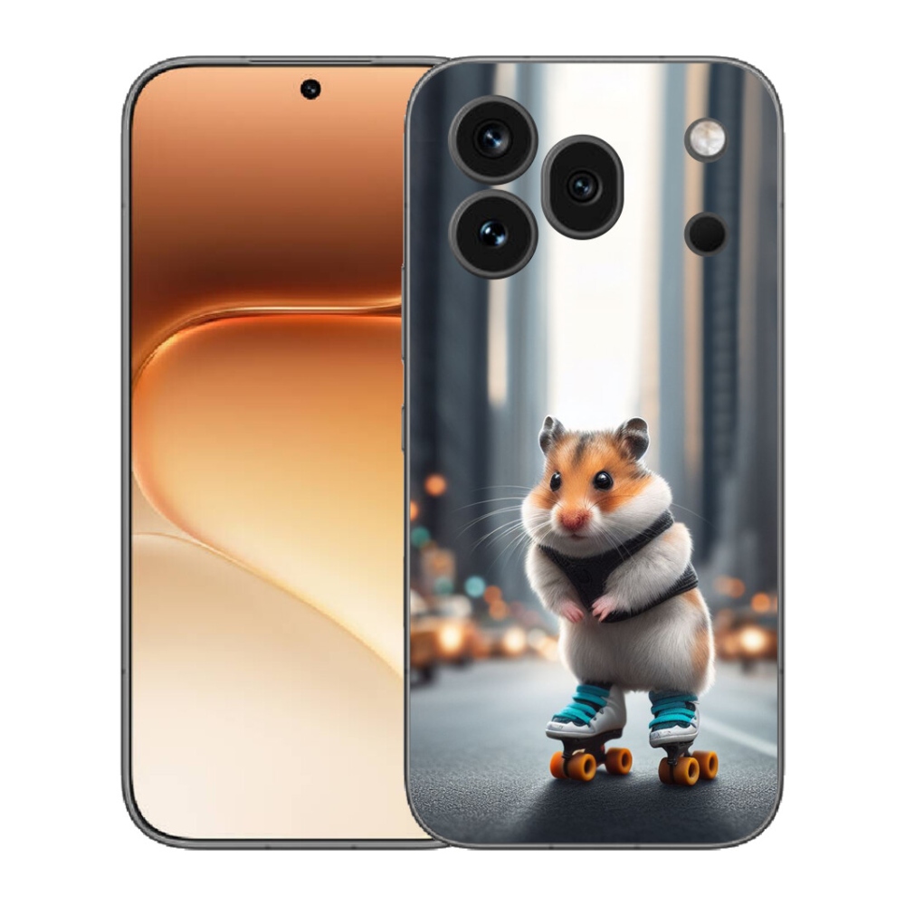 mmCase gél tok az Honor 600 Pro-hoz – görkorcsolyás hörcsög