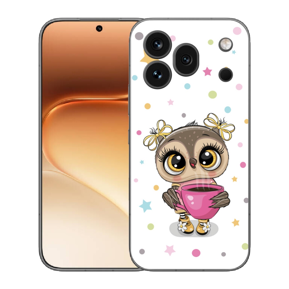 mmCase gélhuzat az Honor 600 Pro-hoz – rajzolt bagoly