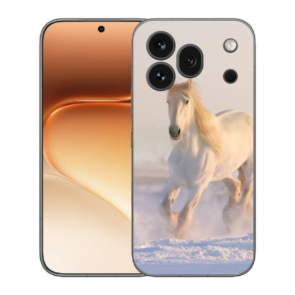 mmCase gélhuzat az Honor 600 Pro-hoz – ló a hóban