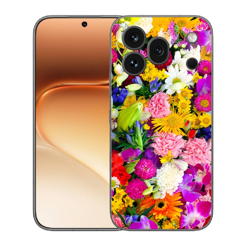 mmCase gél tok az Honor 600 Pro-hoz – virágok 12