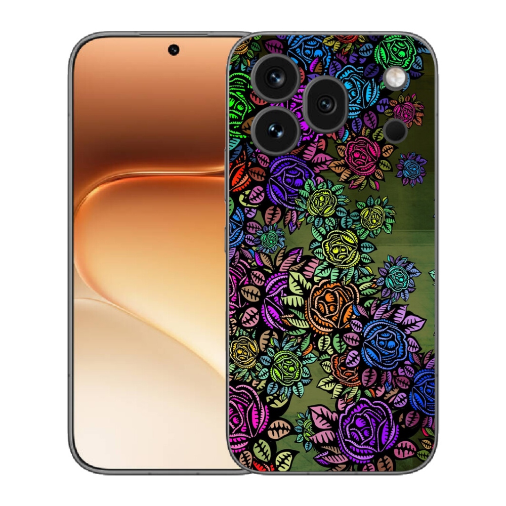 mmCase gél tok az Honor 600 Pro-hoz – virágok 6