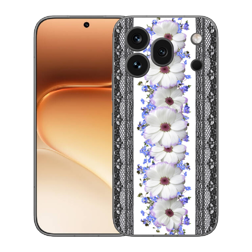 mmCase gél tok az Honor 600 Pro-hoz – virágok 8
