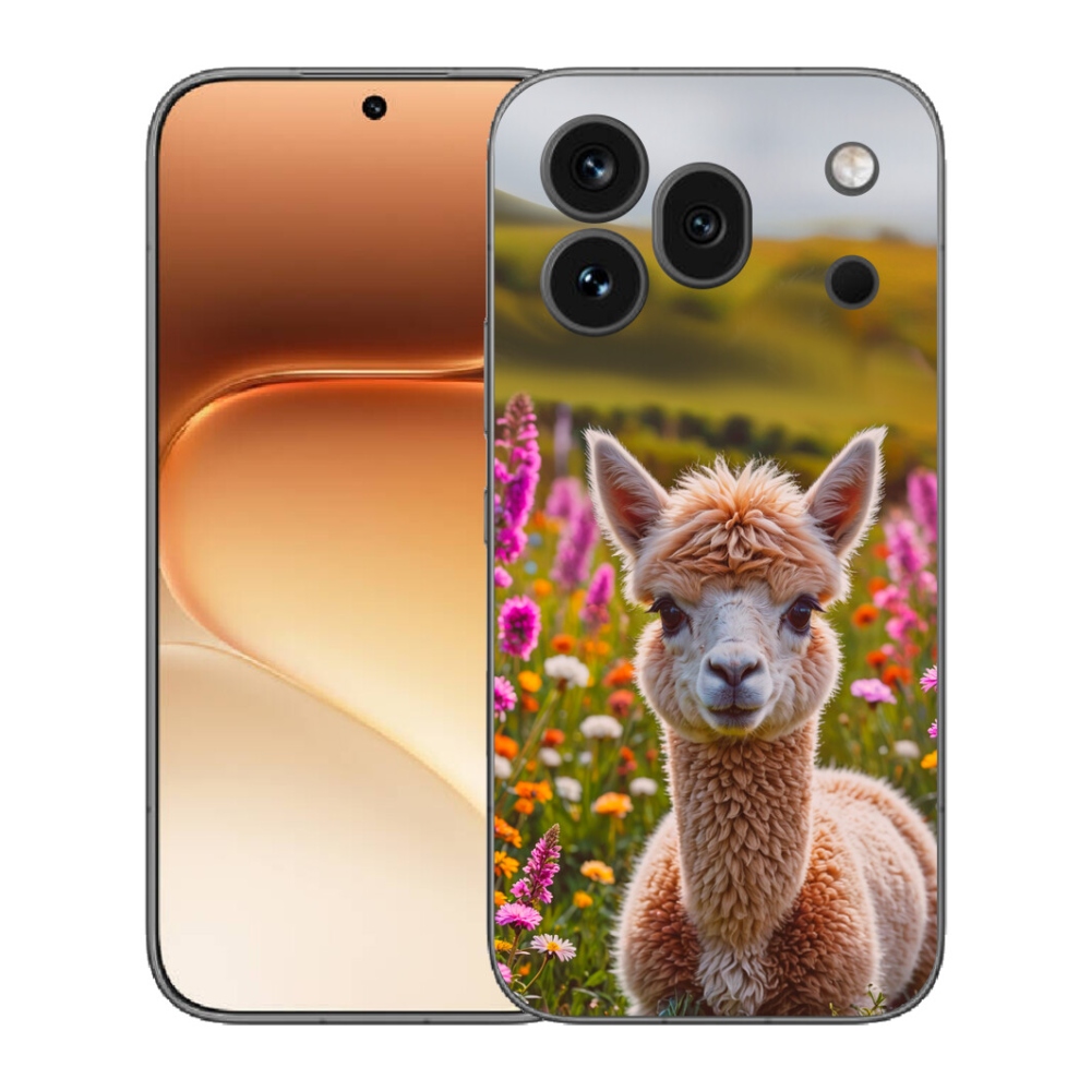 mmCase gélhuzat az Honor 600 Pro-hoz – láma a réten