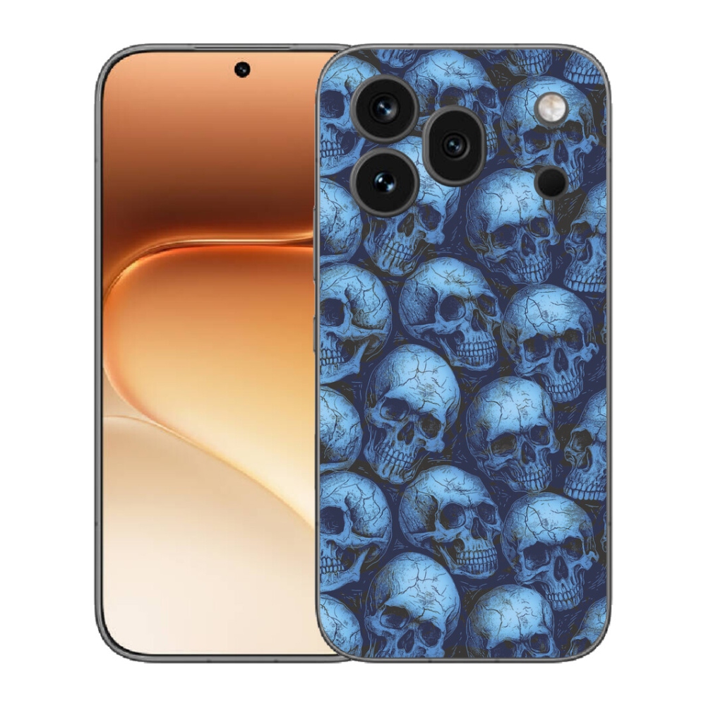 mmCase gél tok az Honor 600 Pro-hoz – koponyák