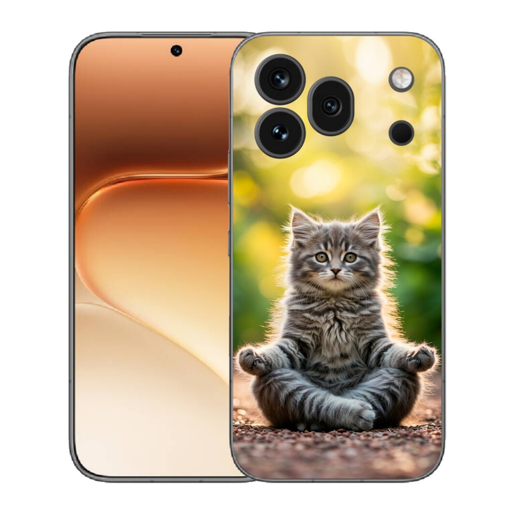 mmCase gél tok az Honor 600 Pro-hoz – meditáló cica